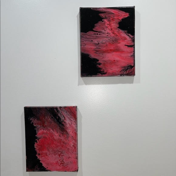 A set of 10x10 canvas paintings by local IL artist